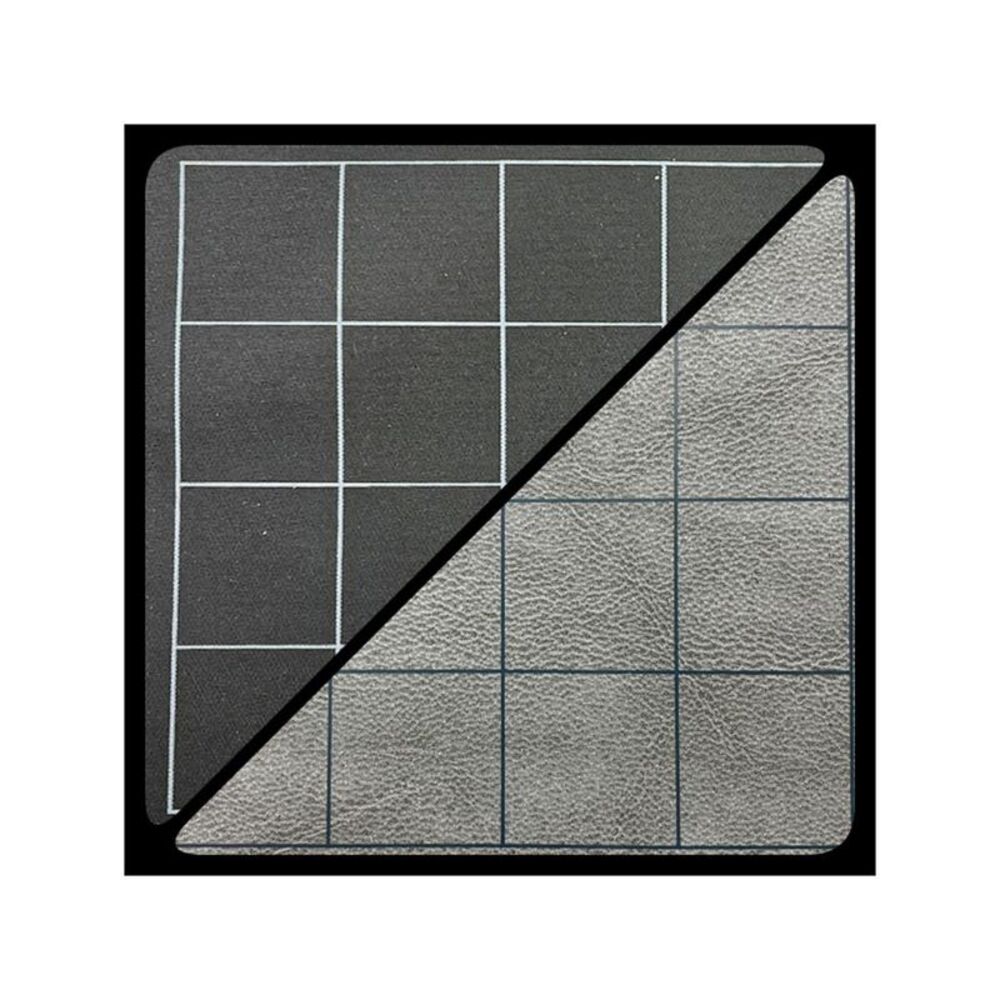 Battlemat 1" Reversible Black-Grey Squares (23.5" x 26" Playing Surface)